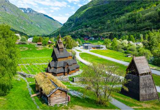 Borgund Stave Church + Kjosfossen Falls + Aurlandsfjord