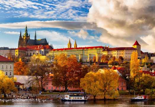 Church of Our Lady before Týn + Charles Bridge + St. Nicholas Church (Malá Strana) + St. Vitus Cathedral in Prague, Czech Republic