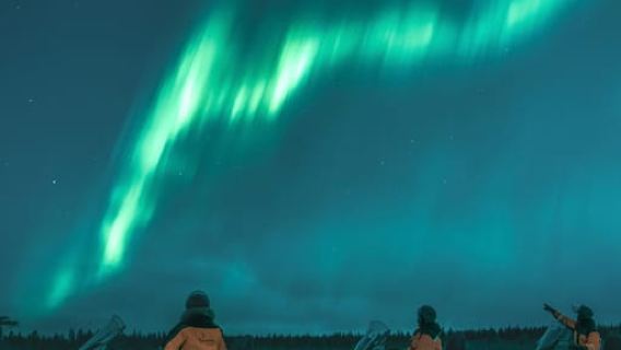Rovaniemi: Northern Lights Safari on Electric Snowmobile