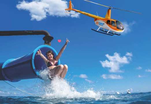 Cairns Sunlover Great Barrier Reef Cruise one-day tour[Double Reefs with Ferris Wheel/Variety Show/Glass Bottom Boat/Deep Diving/Snorkeling/Buffet... AUD 262.86