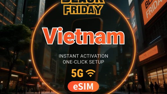 베트남 5G eSIM | ChatGPT 및 TikTok 지원 | 1~30일 | 즉시 QR 코드 발송
