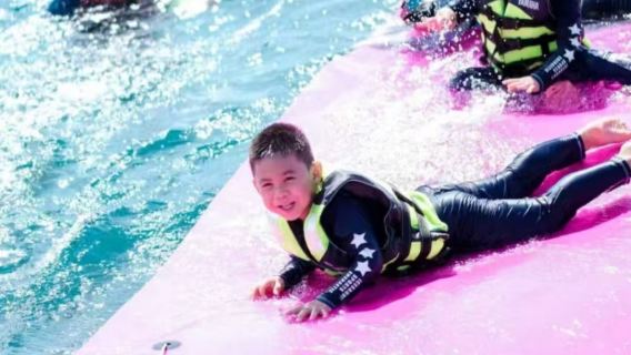 三亞龍仔島體驗潛水浮潛3小時【龍仔島浮潛海釣雙體驗 10人內小團 坐船出海 魔毯滑梯泳池 可跳水】