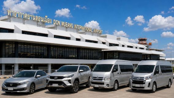 Private Airport Transfer between Bangkok City and BKK/DMK Airports by Sedan, MPV & Van