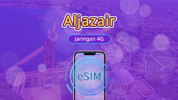 Aljazair | 4G eSIM | Paket harian/Paket data | Penagihan per hari kalender | 1 - 30 hari | Kode QR