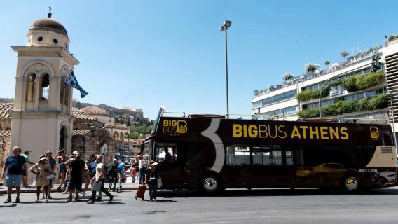 BigBus Stadtrundfahrt-Reisebus in Athen (Blick auf die Akropolis + Cabrio-Ausflug + Entdeckung der tausendjährigen Stadt)