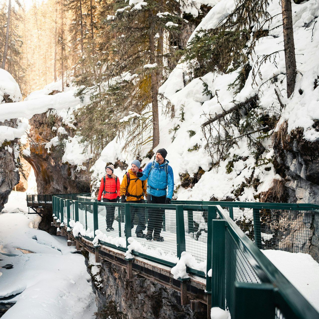 Johnston Canyon Icewalk from Banff