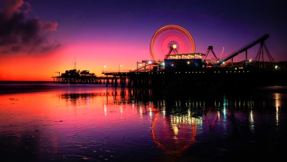 洛杉磯醉美遊·聖莫尼卡海灘賞日落+遊蓋蒂中心+UCLA名校