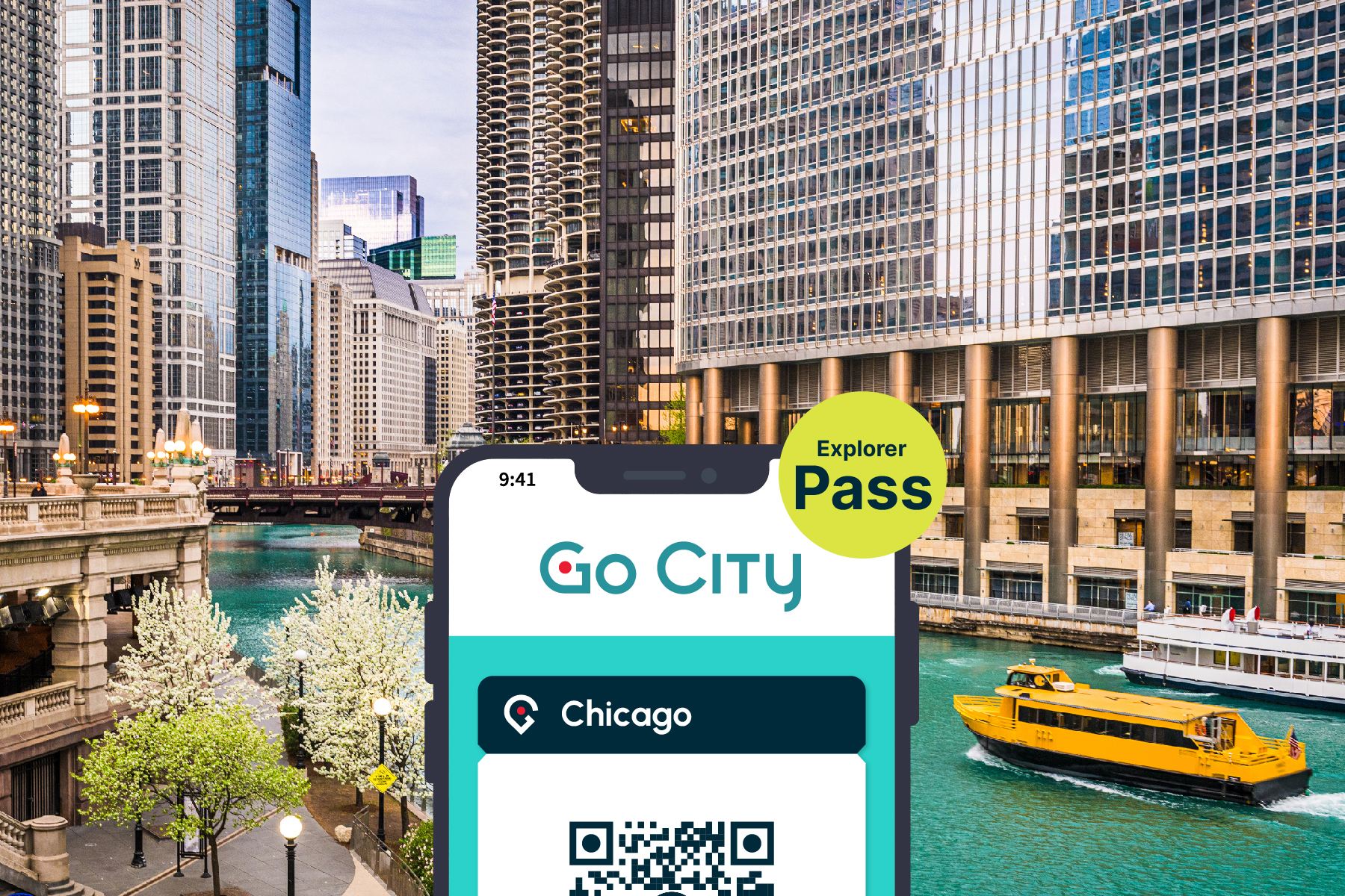 Go City: Chicago Explorer Pass (Discover over 30 top attractions | 360 CHICAGO, Skydeck Chicago & more)