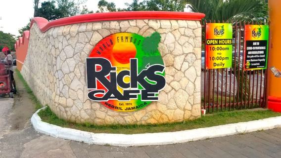 From Runaway Bay: Negril Beach and Rick's Cafe Trip by Van