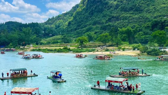 Chongzuo Detian Transnational Waterfall Scenic Spot + Mingshi Rural Scenic Area private charter 1-day tour with English service available