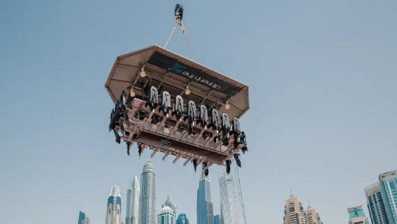 Dubai crane restaurant culinary experience