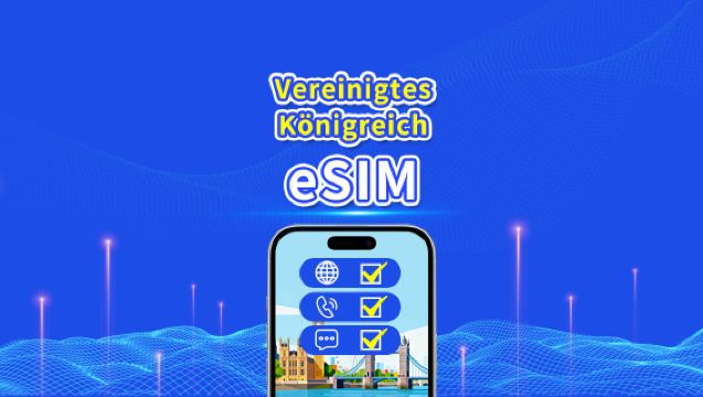 UK 5G eSIM | CTExcel (EE Netzwerk) | Gesamtdaten mit Anrufen & SMS | 7-30 Tage | 24-Stunden-Abrechnung | QR-Code