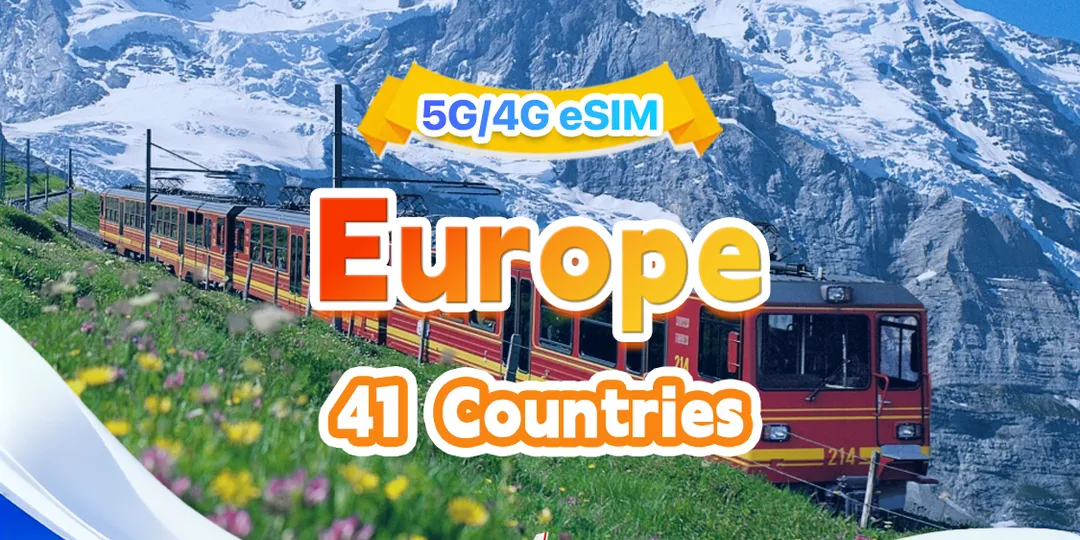 Europe 41 Countries 5G/4G eSIM