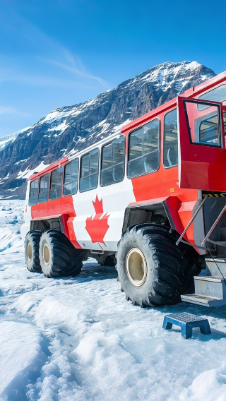 Columbia Glacier Adventure | Visit Cat's Paw Lake and Bow Lake, or take the Ice Explorer cruise deep into the glacier (at your own expense)