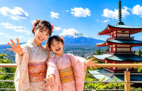 東京富士山一日遊,河口湖,天梯小鎮,忍野八海,可選酒店接送
