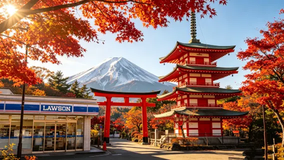 Tokyo - Tour del Monte Fuji: Parco Arakura, Oshino Hakkai, Oishi Park, Lawson e Nikkawa Clock Shop