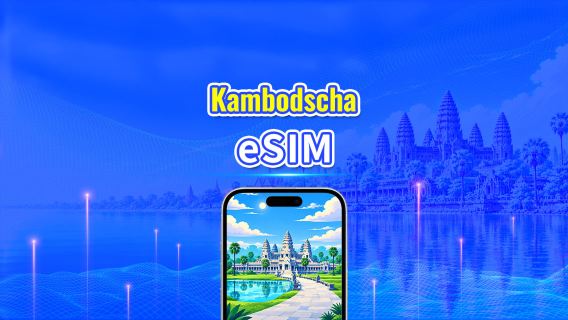 Kambodscha 4G eSIM | Duales Netz | Tägliches/Gesamt-Datenpaket | 1–30 Tage | 24-Stunden-Abrechnung | QR-Code