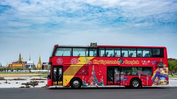 [Offizielle Bustickets] Hop-on-Hop-off-Bus-Tickets für die Elefanten-Tour in Bangkok