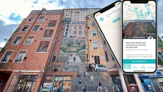 Audio tour of La Croix-Rousse district in Lyon on your smartphone