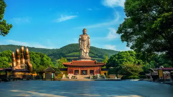 無錫靈山勝境+黿頭渚一日遊【觀紅嘴鷗&純玩含門票&贈冰箱貼】