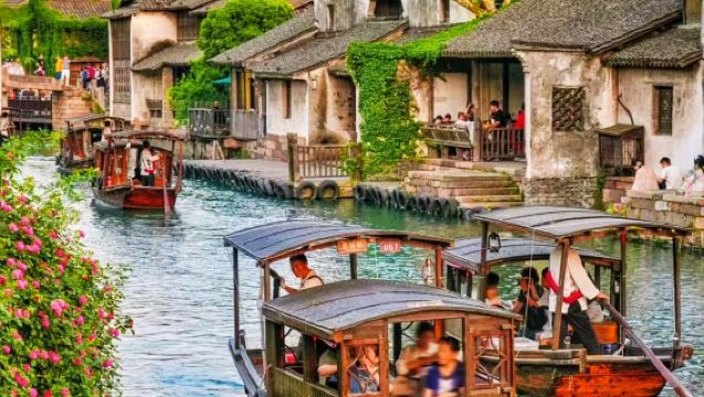 Excursión de un día desde Shanghái: Aldea Antigua de Wuzhen (Dongzha + Xizha) o Aldea Antigua de Nanxun con guía profesional en inglés y chino