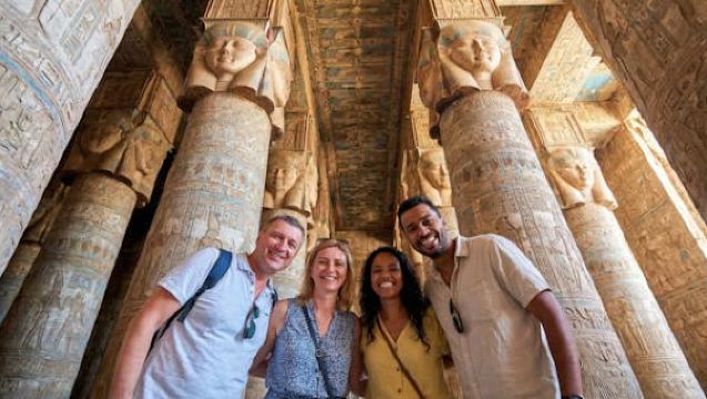 Guided tour to Dendera temple and felucca cruise with lunch from Luxor