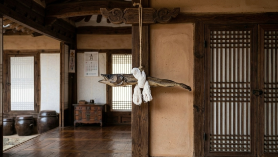 パンチニードル刺繍 糸でつなぐ幸運：韓国風干しタラ作り体験