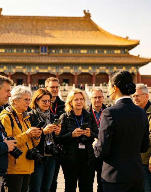 The palace museum in Beijing (includes reservation admission ticket, optional live guide in multiple languages, welcome)