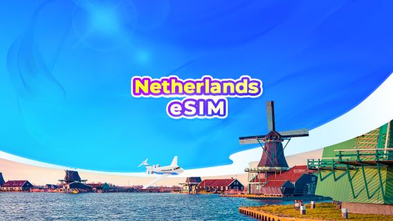 Niederlande 5G eSIM | Tagespaket/Datenpaket | 24-Stunden-Abrechnung | QR-Code