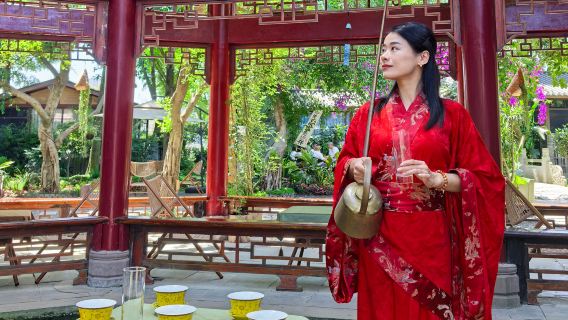 非遺長嘴壺表演+雙人下午茶飲