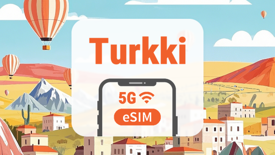 Turkki 5G eSIM | Kaikki 3 verkkoa käytettävissä • Kaikki AI & TikTok | 1–30 päivää | QR-koodi