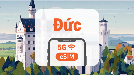 eSIM 5G Đức | 2 mạng • All AI & TikTok | 1–30 ngày | QR Code