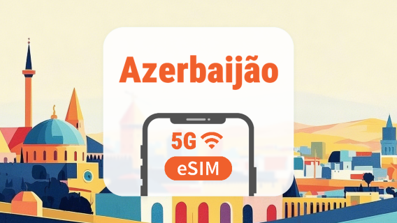 Azerbaijão 5G eSIM | Rede Dupla • Todos os AI & TikTok | 1–30 Dias | Código QR