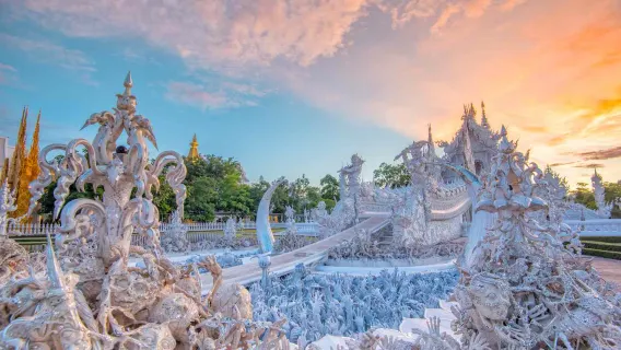Featured tour with 17 reviews: Chiang Mai Departure | Hot Spring + White, Black & Blue Temples Day Tour [Optional Long Neck Village & Singha Park]
