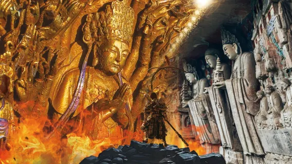 ○ Tour privato di 1 giorno alle Grotte di Dazu a Chongqing (Black Myth: Wukong) & Monte Baoding & Museo di Dazu - Servizio di guida professionale - Servizio di trasporto completo