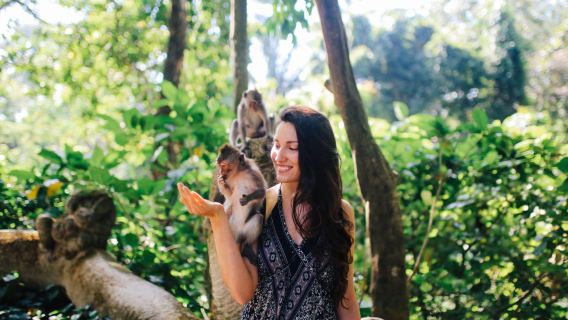 Ubud: La Foret des Singes, Ulu-Petanu-Wasserfall, Schaukel, Tirta-Empul-Tempel Privatgruppe