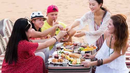 Premium  Hot Air Balloon Sunrise Tour with Exlusive In-Flight Falcon Show, Breakfast, Camel,Transfer 9