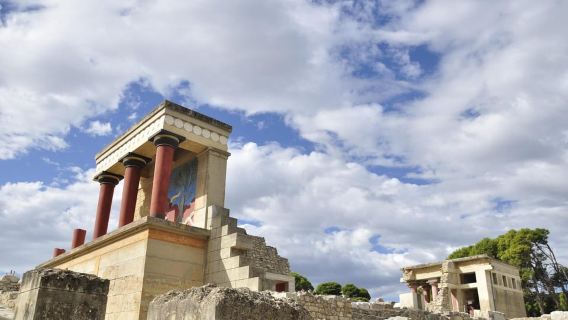 Visite guidée du palais de Knossos et dégustation de vins d'Archanes