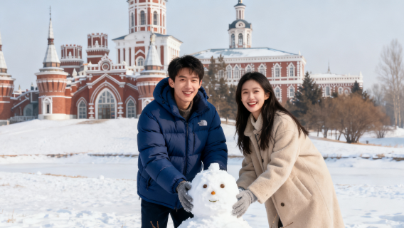 哈爾濱伏爾加莊園旅拍【跟拍攝影親子照情侶閨蜜兒童跟拍家庭旅拍】