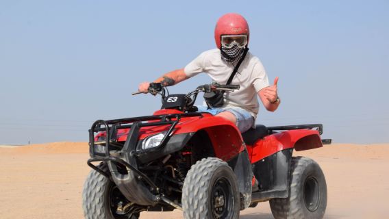 Hurghada: Desert Quad Bike, ATV with BBQ and Transfer