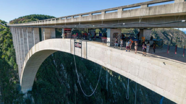 Bungee Jumping at Bloukrans Bridge, Western Cape, South Africa (Hailed as one of the world's best bungee locations)