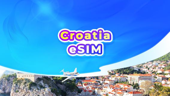Croatie 5G eSIM | Forfait journalier/Forfait données | Facturation sur 24 heures | QR code