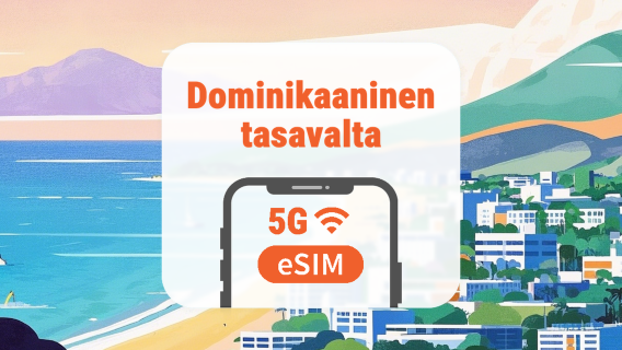 Dominikaaninen tasavalta 5G eSIM | Kaikki AI & TikTok | 1–30 päivää | QR-koodi