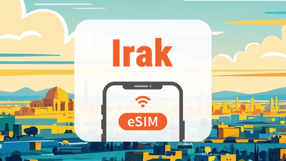 Irak eSIM | Çift Şebeke • Tüm AI & TikTok | 1–30 Gün | QR Kod