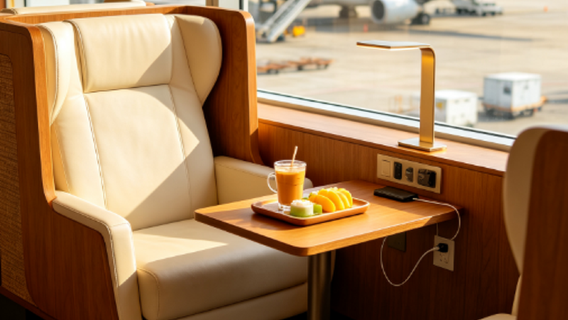 DMK/Aeropuerto Internacional Don Mueang de Bangkok | Terminales T1/T2 | Vale de uso para sala de descanso y VIP | Comida/baño/pernocta/espera de vuelo (con opción de comida)