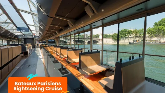 Paris Seine River Sightseeing Cruise Ticket [1-Hour Experience + Multilingual Audio Guide Including Chinese/English]