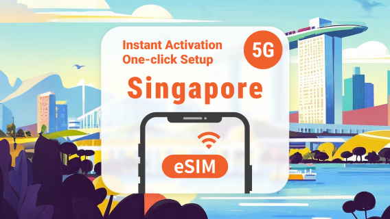 Singapore 5G eSIM | ChatGPT | 1–30 dagen | Directe QR-code