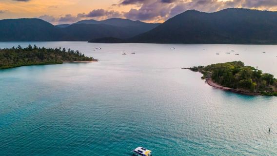 Airlie Beach: Bottoms Up Sunset Cruise with Drink