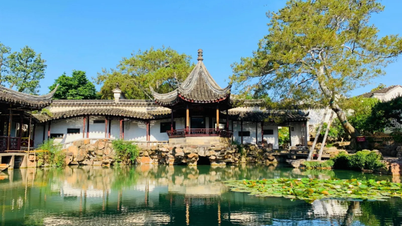 Giardino del Maestro delle Reti + Padiglione delle Onde Blu + Giardino dell'Accoppiamento + Tempio del Giardino Occidentale + crociera panoramica [Tour di un giorno nella regione delle acque di Gusu]