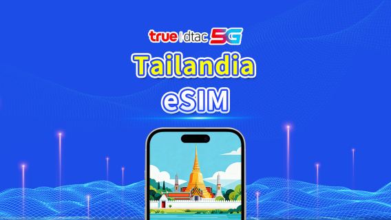 Tailandia true dtac 5G eSIM | Paquete de datos total/Datos ilimitados | 5–30 días | Facturación por 24 horas | Có